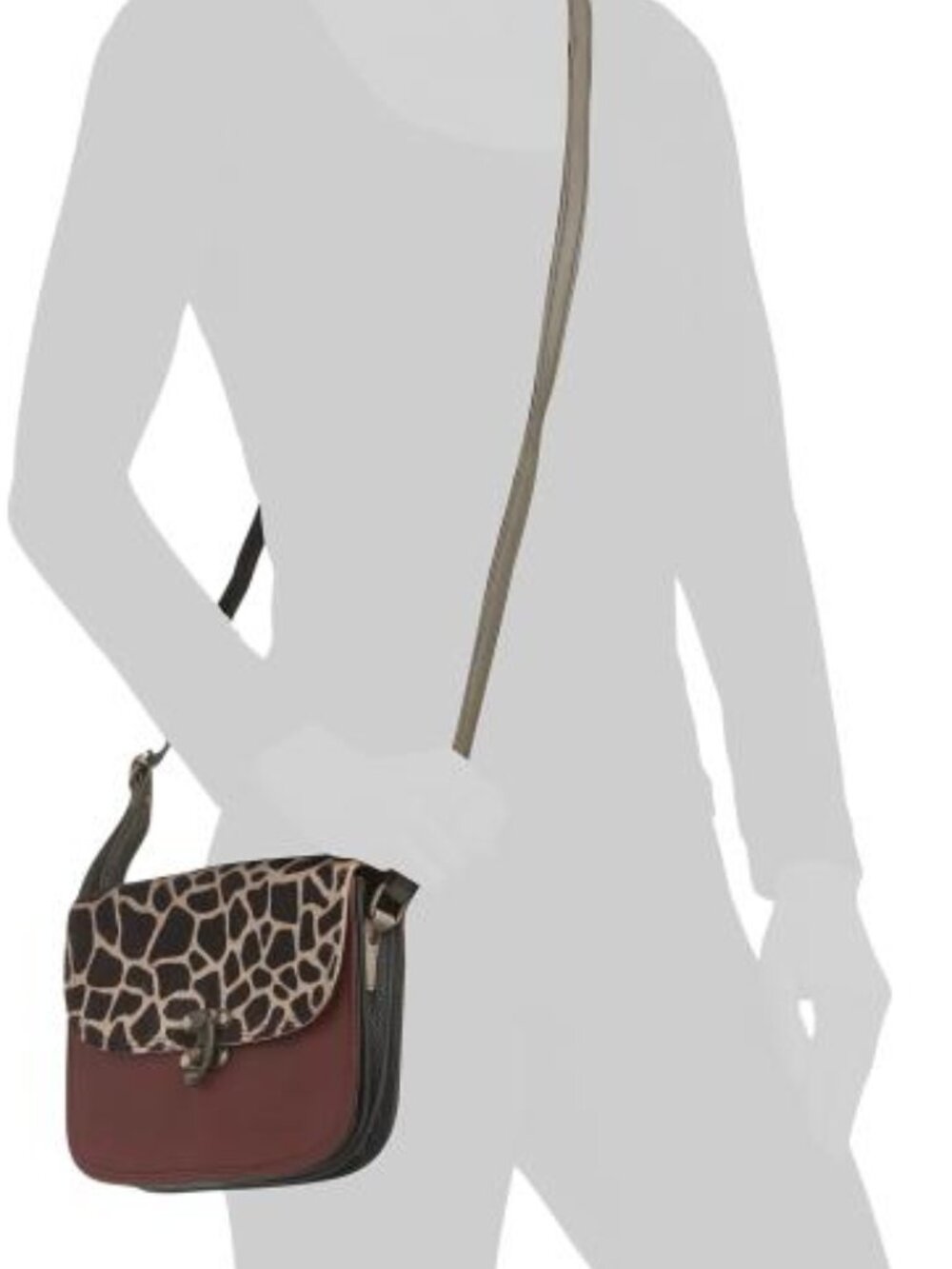 SORUKA Leather Tilly Animal Print Crossbody NWT